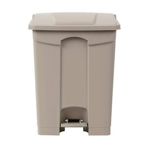 Jantex Pedal Bin Hands-free Waste Bin Beige 65l Commercial Kitchen Garbage Bin