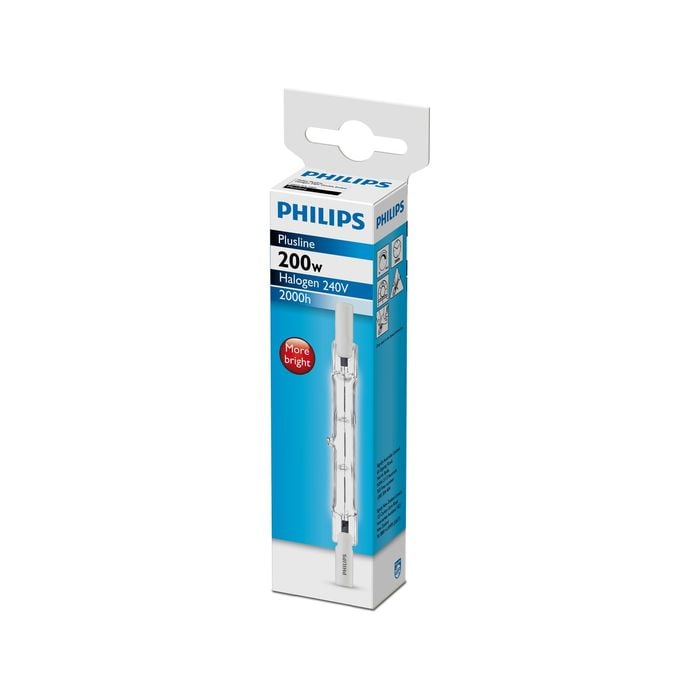 Philips 200W 3000lm R75 Plusline S Linear Halogen Lamp