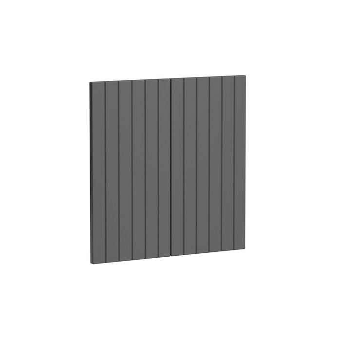 Kaboodle 600mm Grey Fig V-Groove Rangehood Doors - 2 Pack