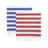 Nicola Spring Turkish Cotton Towels - Blue / Red Stripe - Set Of 2