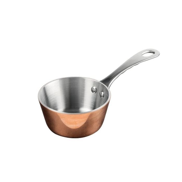 Vogue Mini Sauté Pan Tri Wall Copper 80mm 150ml Gg761 Kitchenware