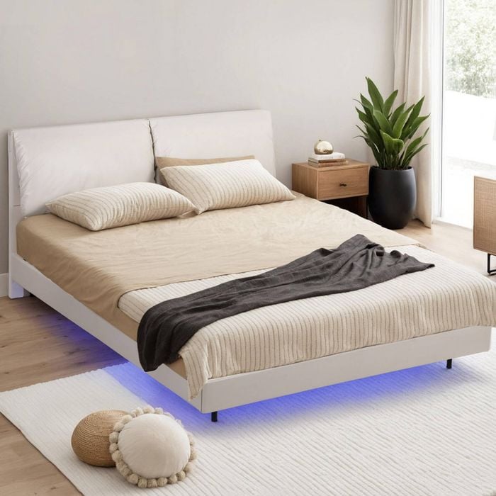 Artiss Queen Bed Frame Adjustable Headboard
