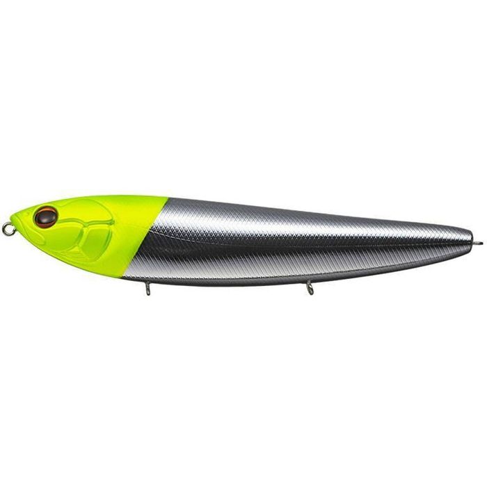 Ever Green Amazon 160mm Floating Pencil Hard Body Fishing Lure 874 Chartuse Head Metal N