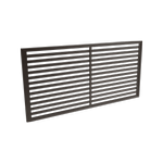 ProtectorAl 1800 x 900mm Black Aluminium Welded Privacy Slat Screen
