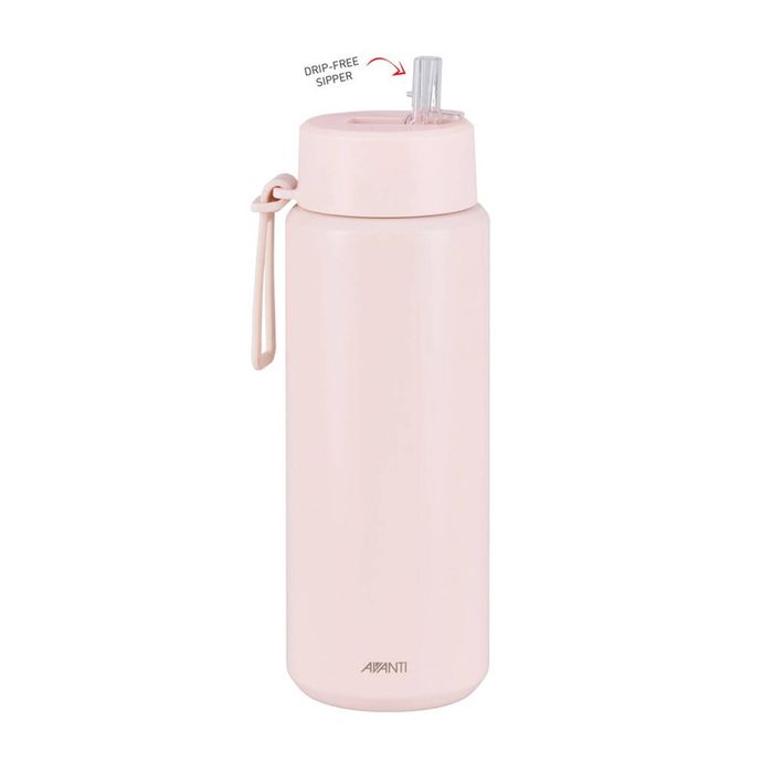 Avanti HydroUltra Insulated Water Bottle with Strap 1L - Blush