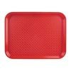 Olympia Kristallon Foodservice Tray Polypropylene Red 350 X 450mm Commercial Catering Serving Tray