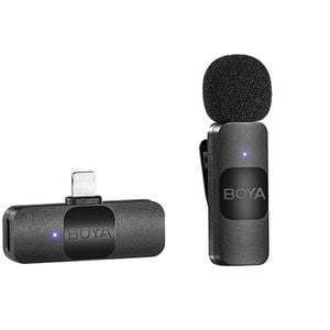 Boya BY-V1 Wireless Lavalier Microphone for iPhone iPad