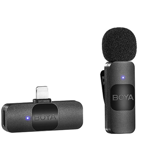 Boya BY-V1 Wireless Lavalier Microphone for iPhone iPad