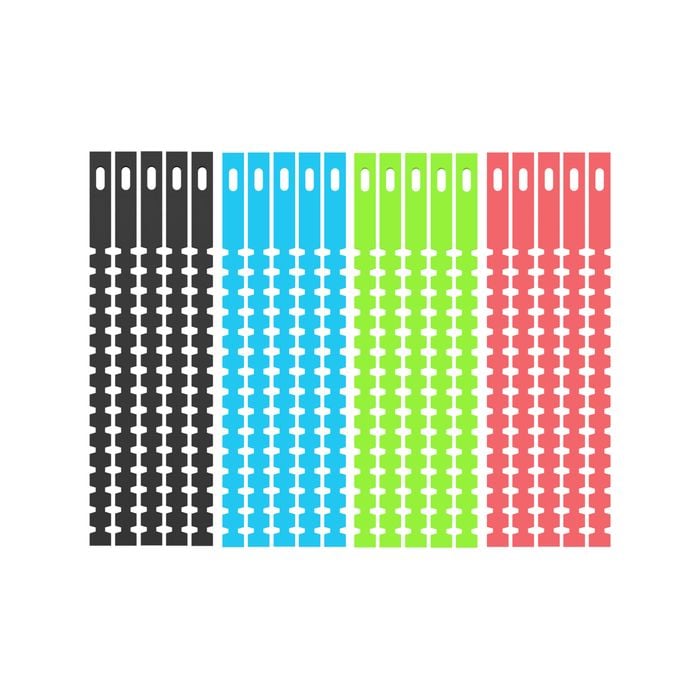 CordTech Reusable Loop And Tock Ties - 20 Pack