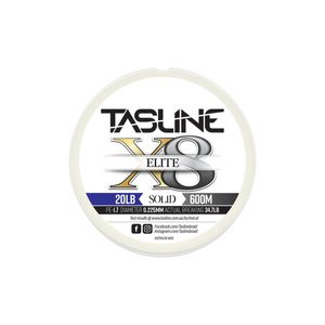 Tasline Elite White 600m Braid Fishing Line 20lb
