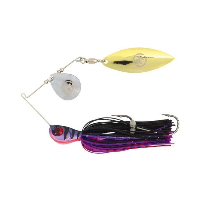TT Lures 1/2oz Vortex+ Spinnerbait Fishing Lure - PURPLE NIGHTMARE