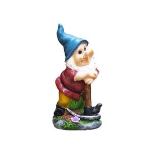Northcote Pottery 14 x 28cm Blue Forest Dwarf Gnome Statue