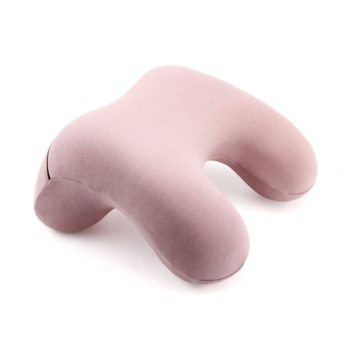 Catzon Travel Pillow Arched Reversible Memory Foam-Pink