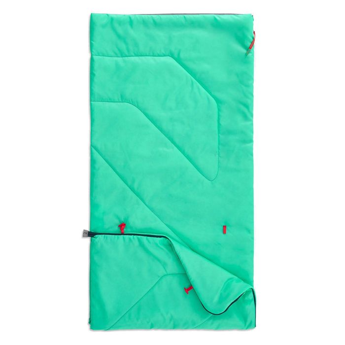 Decathlon - Kids’ Sleeping Bag Mh100 20°C - Turquoise - One Size