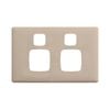 HPM LINEA Double Powerpoint Coverplate - Ghost Gum