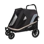 Ibiyaya Grand Cruiser Large Dog Stroller, 4-Wheel Foldable Big Dog Pram for Large Breeds, Elderly & Injured Pets