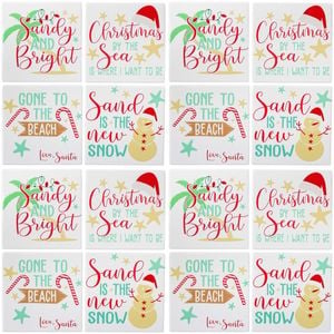 4x 4pc LVD Coasters Xmas By The Sea Decorative Barware/Serveware Kitchen Decor