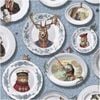 Tales of the Manor Blue, Wallpaper 10.05m x 53cm Wallpaper Boutique
