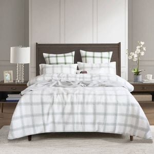 Renee Taylor King Elliot Yarn Dye Waffle Quilt Cover/Pillowcases Set