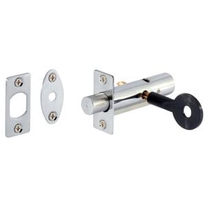 Gainsborough Bright Chrome Security Door Bolt