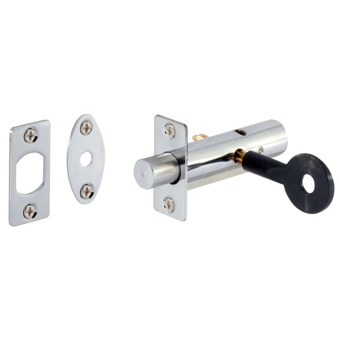 Gainsborough Bright Chrome Security Door Bolt