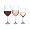 LAV 18 Piece Fame Wine Glasses Set - Classic Stemware Goblets for White, Red, Rose Wine