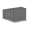 Absco Sheds 4.48 x 2.26 x 2.0m Woodland Grey Workshop Double Door Garden Shed