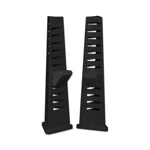 2pc AgBoss Equestrian Multi Level Tri Jump Stand and Cup 1.2m Black