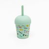 Chino Club Mini Smoothie Cup & Straw 200ml - Skate Aqua