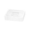 SOGA 4 Pack Clear Gastronorm Pan Lids 1/3
