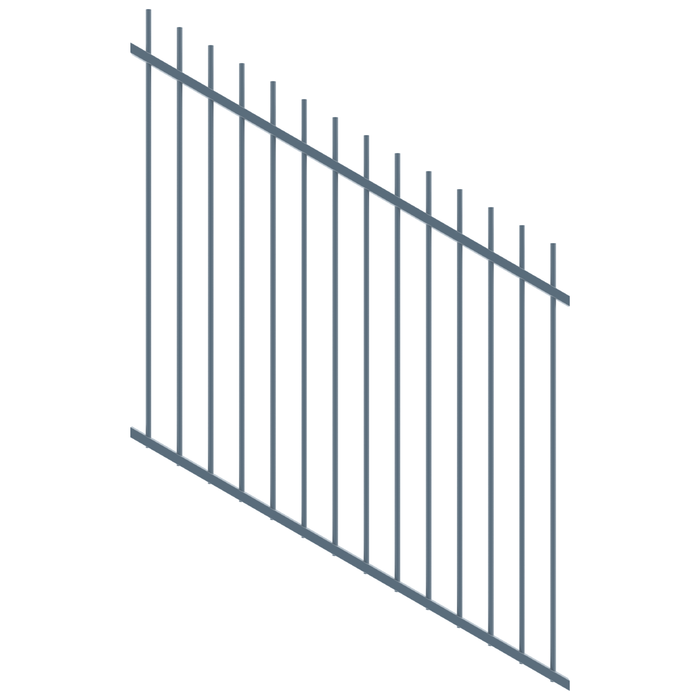ProtectorAl 350 - 1200 x 1200mm Deep Ocean Raked 16-30º Picket Top Pool Fence Panel