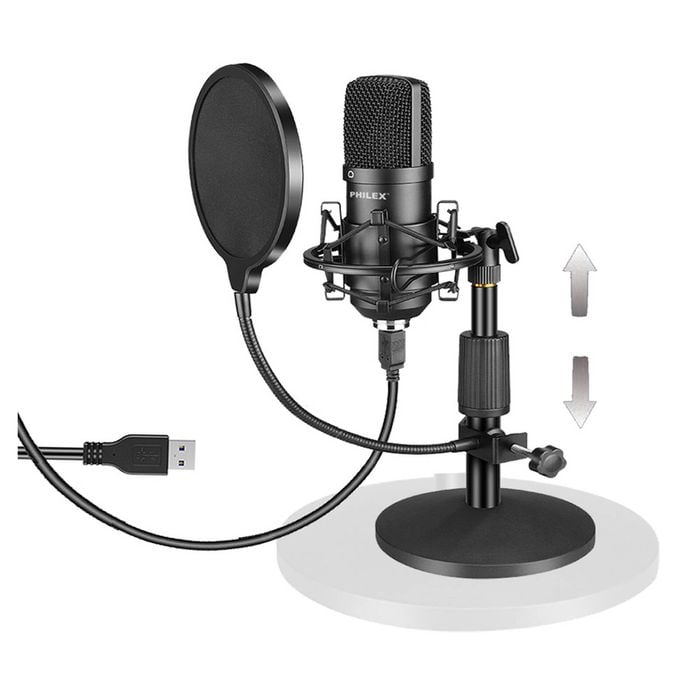 Philex USB Microphone Condenser w/Stand