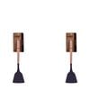 2pcs Beechwood & Silicone Turner Charcoal