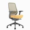 Desky Coilflex Ergonomic Office Chair - Yellow And Grey With No Headrest