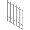 ProtectorAl 350 - 1200 x 1500mm Palladium Silver Raked Up to 15º Batten Pool Fence Panel