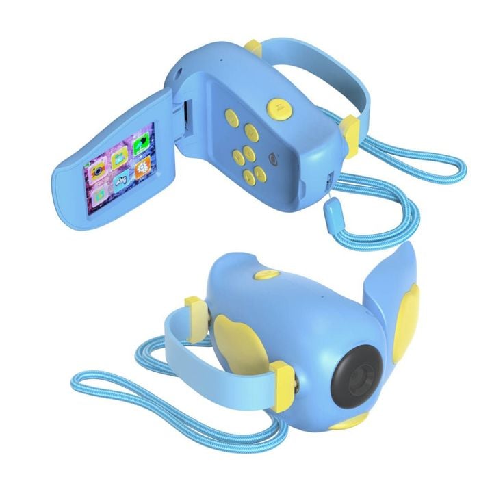 Kids Digital Camera 2" Hd Led Screen Photo Video Pink Blue 1080p