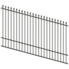 ProtectorAl 1201-2400W x 1500H Woodland Grey Spear Top Pool Fence Panel Raked Up to 15º