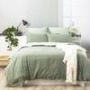 Renee Taylor Essentials Juniper Stone Washed Quilt Cover Set