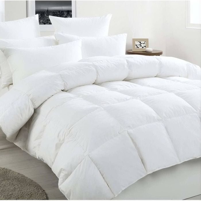 Kanga Queen Quilt Doona Duvet 350GSM Microfibre Fill With Clip Holder