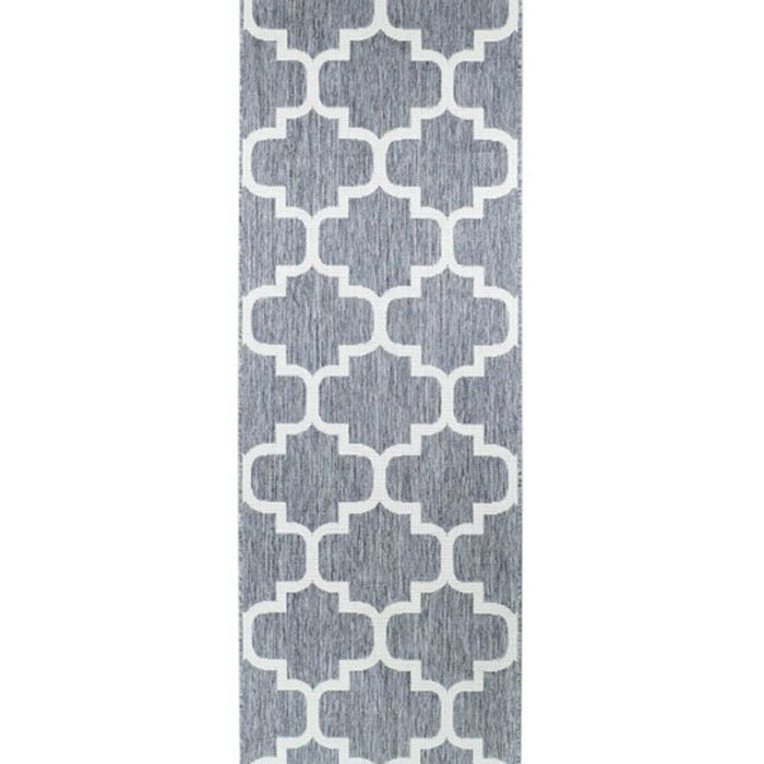 Long Island 968 Gu6e 80x400 Grey Cream Runner