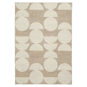 Loopsie-220cm X 150cm-tendo Taupe And Beige Geometric Washable Rug