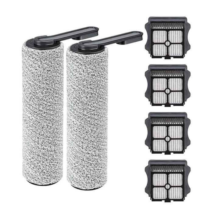 iDeer life 6 Pack Replacement ( 4 Filter + 2 Rolling Brush) Kit for Tineco S5