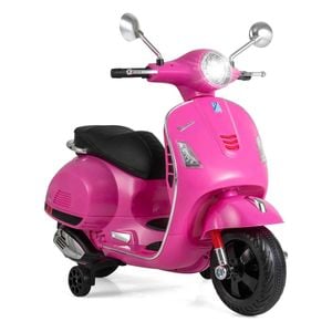 Costway Kid Electric Motorcycle Vespa Licensed Motorbike Ride On Car Pink