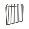 ProtectorAl 800 - 1200 x 1200mm Woodland Grey Aluminium Loop And Spear Pool Gate