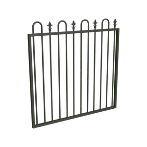 ProtectorAl 800 - 1200 x 1200mm Woodland Grey Aluminium Loop And Spear Pool Gate