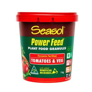 Seasol 1kg Tub Power Feed Plant Food Granules For Tomatoes & Veggies