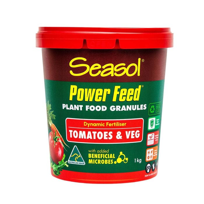 Seasol 1kg Tub Power Feed Plant Food Granules For Tomatoes & Veggies