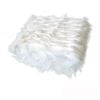Riley Modern Pattern Faux Fur Throw Rug 127 x 152 cm Cream Fluffy