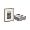 Nicola Spring Photo Frames with 4" x 6" Mount - 8" x 10" - Grey - Pack of 5