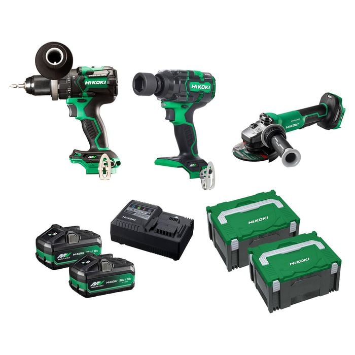 HiKOKI 36V Brushless 3 Piece Combo Kit KC36DRBL3(HRZ)